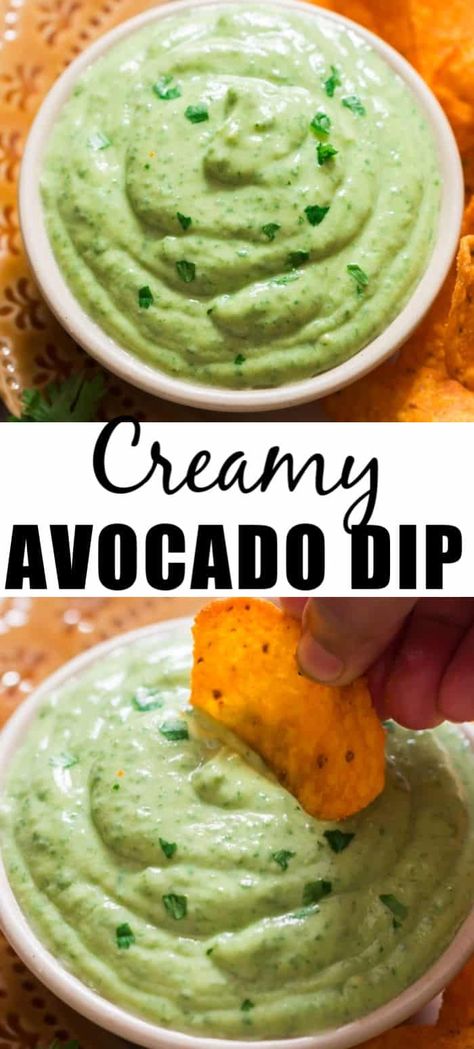 Avacado Dip, Snacks Platter, Creamy Avocado Dip, Avocado Puree, Guacamole Dip Recipes, Avocado Dipping Sauce, Avocado Dip Recipe, Vegetable Dips, Guacamole Recipe Easy