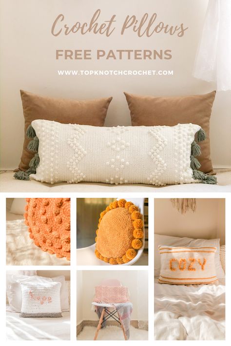 Are you looking for some modern crochet patterns to add color and texture to your bed or living room!  Here are some easy modern free crochet pillow patterns that may help! Crochet Cushion Covers, Modern Haken, Crochet Pillow Cases, Cushion Cover Pattern, Pillow Patterns, Crochet Cushion, Crochet Pillow Cover, Crochet Cushion Cover, Crochet Pillow Pattern