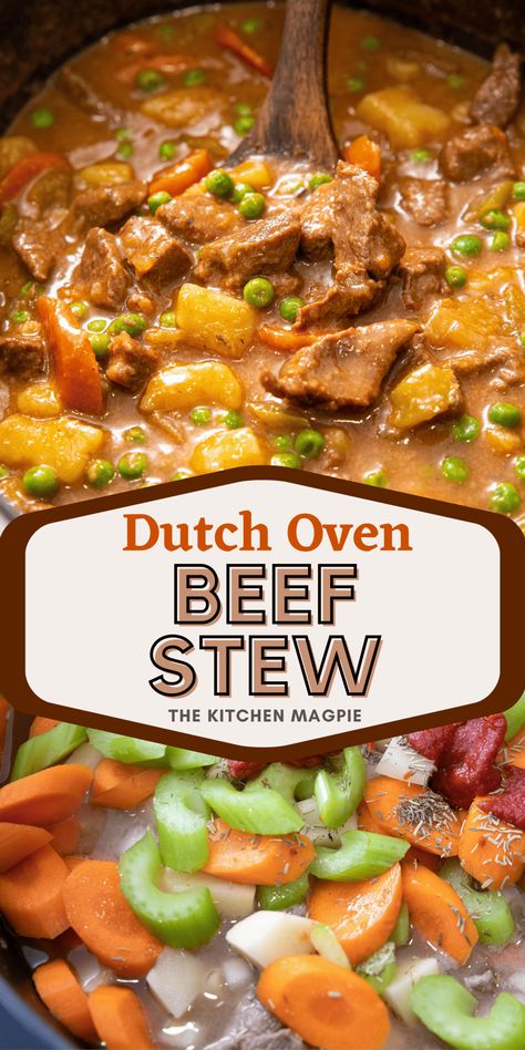 Crockpot Dutch Oven Recipes, Oven Beef Stew Recipe, Beef Stew With Stew Meat, Stewing Meat Recipes, Oven Stew Beef Recipes, Beef Stew Oven Recipes, Easy Dutch Oven Recipes Dinners Simple, Dutch Oven Beef Recipes, Beef Stew Dutch Oven Recipes