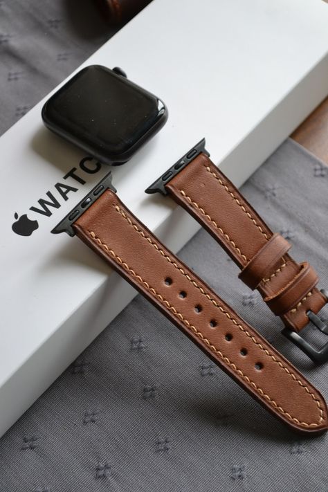 Tan Brown Leather Apple Watch Band / 38mm,40mm,41mm,42mm,44mm,45mm Apple watch Strap /Leather Band Gift for Her / Watch 8 7 6 5 4 3 SE https://etsy.me/3Ju12Rs #purple #unisexadults #leather #minimalist #applewatchband #applewatchstrap #applewatchleather #watchband42mm Brown Leather Apple Watch Band, Apple Watch Bands Mens, Apple Watch Bracelet Band, Apple Watch Leather Band, Watch Strap Design, Apple Watch 8, Watch Photography, Apple Watch Fashion, Apple Leather