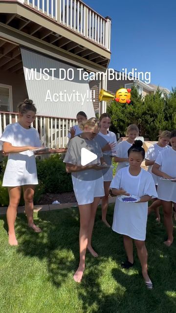 Cheerleading Coaching Center on Instagram: "Here is an AWESOME team building activity for your cheerleading team!!! Comment below what your favorite team building idea is. 👍😉  If you want a TON of team building ideas, join us on the Cheerleading Coaching Center 🥰📣  ⭐️⭐️⭐️⭐️⭐️ ATTENTION CHEERLEADING COACHES:   Would you love some help with your season?  How about ALL of your curriculum in 1 place - including Music?!   Now is the time to check out the Cheerleading Coaching Center TODAY and let us help you make your season more Productive, Easier and More FUN!!!   Get your FREE access for 24 hours to Check it ALL out at CheerleadingCOACHINGCenter.com - Link in Bio 📣👍😊  🌟🌟🌟🌟🌟 #CheerandDanceOnDemand #CheerleadingOnDemand #LearnToCheerAtHome #cheer #cheerleader #cheerleading #cheerli Cheer Team Bonding Activities, Cheer Coach, Cheerleading Videos, Cheerleading Coaching, Cheerleading Team, Couples Retreats, Cheer Coaches, Team Building Activities, Team Building