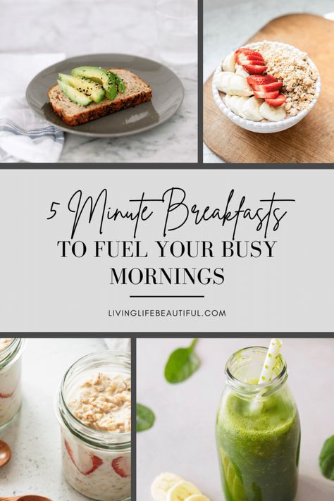 5 Minute Breakfast Ideas to Fuel Your Busy Mornings Self Care Breakfast, 5 Minute Breakfast Ideas, 5 Minute Breakfast, Importance Of Breakfast, Healthy Filling Breakfast, Easy Omelet, High Energy Foods, Easy Breakfast Options, Nutritional Breakfast