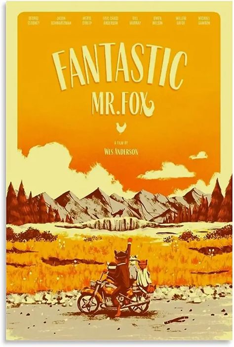 Fantastic Me Fox Poster, Vintage Style Movie Posters, Fantastic Mister Fox Poster, Wes Anderson Posters, Mr Fantastic Fox Art, Fantastic Mr Fox Aesthetic Wallpaper, Fantastic Mr Fox Fanart, Fantastic Mr Fox Movie Poster, Fantastic Mr Fox Wallpaper