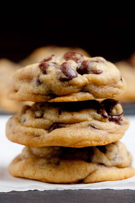 Soft Chocolate Chip Cookies Chewy Choc Chip Cookies, Chocolate Chip Cookies Chewy, Soft Chocolate Chip Cookies Recipe, Andes Mint Cookies, Cookies Chewy, Soft Chocolate Chip Cookies, Choc Chip Cookies, Mint Cookies, Chewy Chocolate Chip