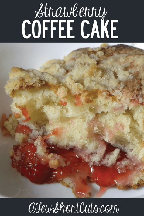 Strawberry Coffee Cake, Strawberry Coffee, Coffee Cake Recipes Easy, Strawberry Pie Filling, Breakfast Desserts, Coffee Cake Muffins, Non Dairy Creamer, Coffee Cake Recipe, Breakfast Sweets