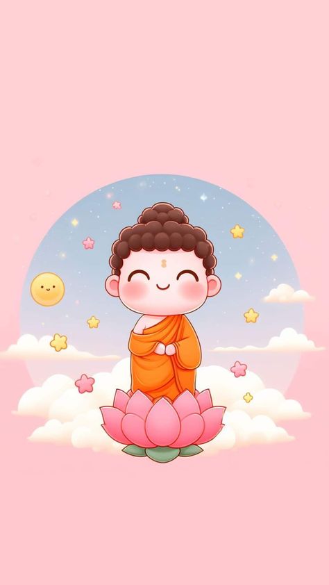 Buddha Drawing, Lucky Wallpaper, Android Wallpaper Dark, Buddha Art Drawing, Buddha Artwork, Motion Wallpapers, Cute Pink Background, Buddha Life, Buddha Art Painting