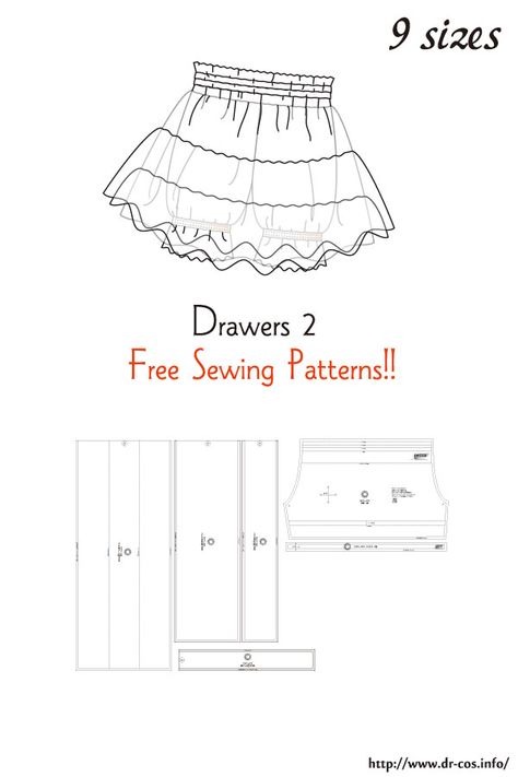 Bjd Sewing Pattern, Lolíta Dress Pattern, Small Bag Sewing Pattern, Kawaii Sewing Pattern, Clothes Sewing Ideas, Free Sewing Patterns Printable, Free Clothing Patterns, Sewing Patterns Clothes, Clothes Patterns Sewing