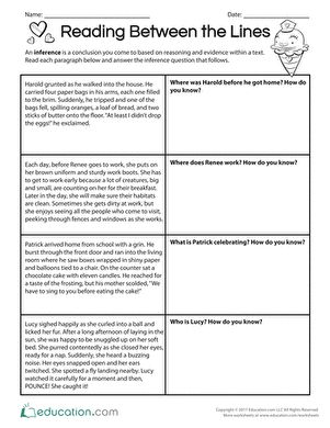 Reading Comprehension 6th Grade, Making Inferences Worksheet, Inference Worksheet, Theme Worksheet, Summarizing Activities, Lines Worksheet, 5th Grade Worksheets, Ela Worksheets, Text Analysis