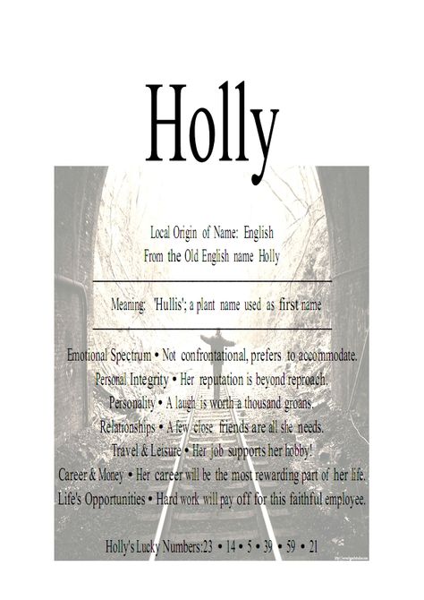 Meaning of the name Holly mot really me. only in some parts Holly Name Meaning, Holly Meaning, Holly Name, Old English Names, Holly Marie, Beautiful Names, Symbols And Meanings, Diary Ideas, Literary Quotes