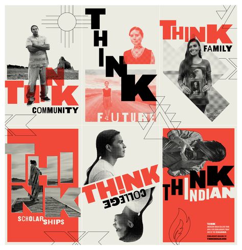 Think Indian Ad Campaign Seeks to Increase Native American Scholarship Poster Design, Scholarship Poster, Education Branding, Higher Education Design, College Poster, College Ad, Instagram Branding Design, Protest Posters, College Education