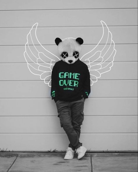 Dj Panda, Cool Panda, Kiss Kiss Bang Bang, Ganesh Art Paintings, Instagram King, Stylish Dp, Logo Design Video, Photo To Art, Panda Art