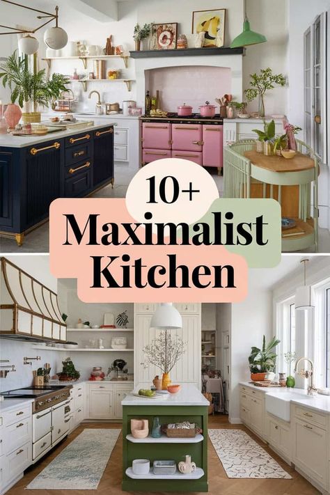 10 Stunning Ideas for a Maximalist Kitchen

Brighten up your cooking space with these stunning maximalist kitchen ideas! Think bold colors playful patterns eye-catching decor and unique appliances. Let your personality shine through vibrant wall art and eclectic furniture. Create a kitchen that feels lively and welcoming while showcasing your favorite treasures and culinary passion! https://fabricerie.com/maximalist-kitchen White Kitchen Eclectic, Mirror In Kitchen, Maximalist Decor Kitchen, Whimsy Kitchen, Maximalism Kitchen, Maximalist Kitchen Ideas, Small Apartment Kitchen Ideas, Art Deco Kitchen Ideas, Fun Kitchens