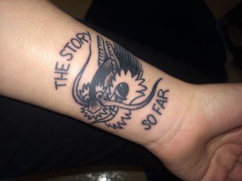 tssf // the story so far Tssf Tattoo, The Story So Far Tattoo, Black Tattoos, Traditional Tattoo, Tattoos And Piercings, Tatting, Piercings, Tattoos