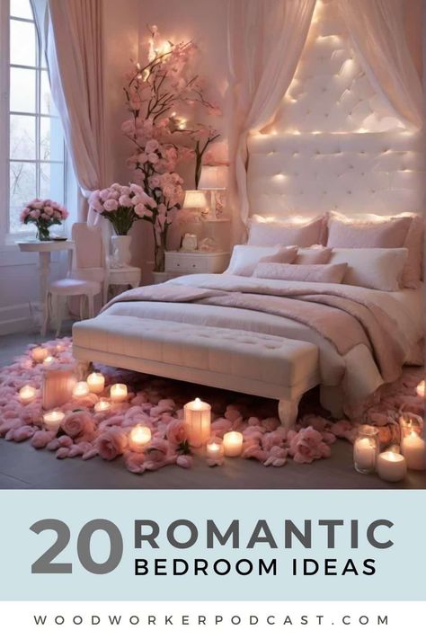 Romantic Bedroom Ideas 5 Sensual Bedroom, Dreamy Lighting, Romantic Bedroom Ideas, Cabinet Options, Romantic Ideas, Sparks Fly, Romantic Retreat, Romantic Bedroom, Romantic Decor