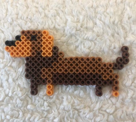 Chihuahua Perler Beads, Ironing Beads, Bead Templates, Craft Toys, Hamma Beads Ideas, Pearl Beads Pattern, Easy Perler Beads Ideas, Fuse Bead Patterns, Hama Beads Design