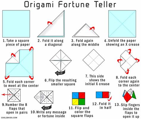 How to Make a Fortune Teller For Kids | Cool2bKids Paper Finger Game, Paper Fourtion Teller, Diy Paper Fortune Teller, How To Make A Fourtion Teller Paper, How To Make A Fortune Teller Paper, How To Fold A Fortune Teller, How To Make A Paper Fortune Teller, How To Make Fortune Teller Paper, How To Make A Fortune Teller