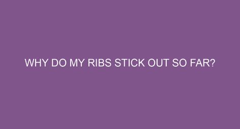 Why do my ribs stick out so far? If your rib cage is slightly uneven or protruding, it may be due to a muscle weakness. Your abdominal muscles play a large role in holding your rib cage in place. If your muscles on one side of your body are weaker, it may be causing one […] Get Rid Of Wide Rib Cage, Wide Rib Cage Exercises, Abs With Wide Rib Cage, How To Fix A Wide Rib Cage, Smaller Rib Cage, Wide Rib Cage Body Types, Narrow Hips, Pulse Squats, Barbell Set