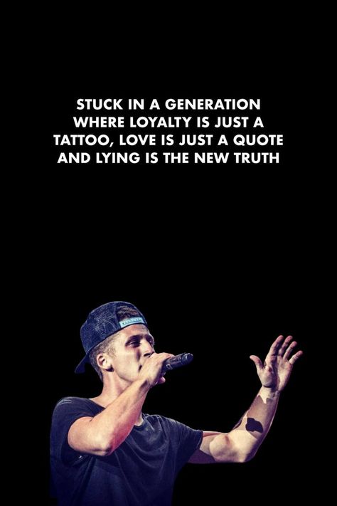 Stuck in a generation where loyalty is just a tattoo, love is just a quote and lying is the new truth #music #songs #lyrics #nf #quotes Nf Family, Music Songs Lyrics, Nf Lyrics, Nf Quotes, Nf Real Music, Lose Something, Music Quotes Lyrics, Important Things In Life, Lyrics Quotes