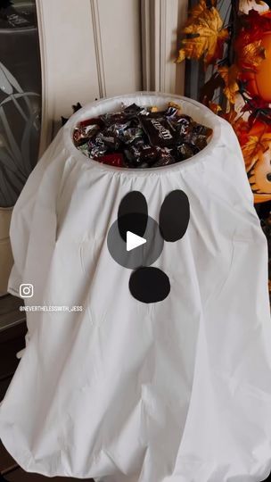 1.9K views · 2.2K reactions | Fun little way to display your candy for trick or treating! #halloween #halloweendiy #ghost #ghostdiy #ghostdecor #trickortreat #trickortreating #diy #fall #dollargeneral #halloweeneveryday | Jessica Marshall | Thrifted Fashion | OOTD | Mark Mothersbaugh · Halloweentown Theme Mark Mothersbaugh, Halloween Party Activities, Thrifted Fashion, Ghost Diy, Halloween Food Treats, Candy Display, Halloween Everyday, Ghost Decoration, Halloween Decorating