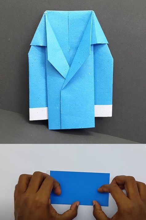 Origami Jacket, Jacket Tutorial, Diy Jacket, Easy Origami, Origami Easy, Easy Paper Crafts, Diy Paper, Paper Craft, Super Easy