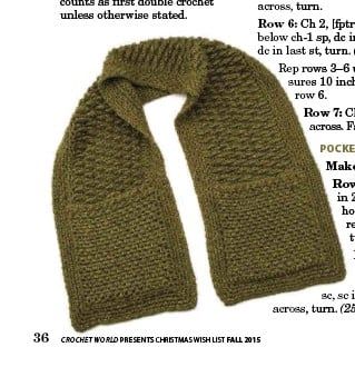 PressReader.com - Digital Newspaper & Magazine Subscriptions Wrap Crochet Pattern Free, Beginner Crochet Blanket, Wrap Crochet Pattern, Crochet Blanket Ideas, Crochet Wrap Pattern, Crochet Men, Crochet Patterns Free, Pocket Scarves, Crochet For Beginners Blanket