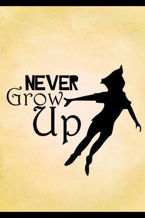 Being a kid at heart is way more fun than being old and boring. Disney Sayings, Peter Pan Quotes, Peter Pan Party, Peter Pan And Tinkerbell, Never Grow Up, Friedrich Nietzsche, Disney Quotes, Lost Boys, Heart For Kids