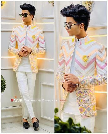 Traditional Indian Mens Clothing, Indian Wedding Suits Men, Suit For Men Wedding, Embroidery Thread Work, Jodhpuri Suits For Men, Indian Wedding Clothes For Men, Jodhpuri Suit, Wedding Kurta For Men, Groom Party