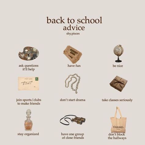 Back To School Advice, Back To University, School Advice, Start School, Niche Memes, Etiquette And Manners, School Study, School Survival, Get My Life Together