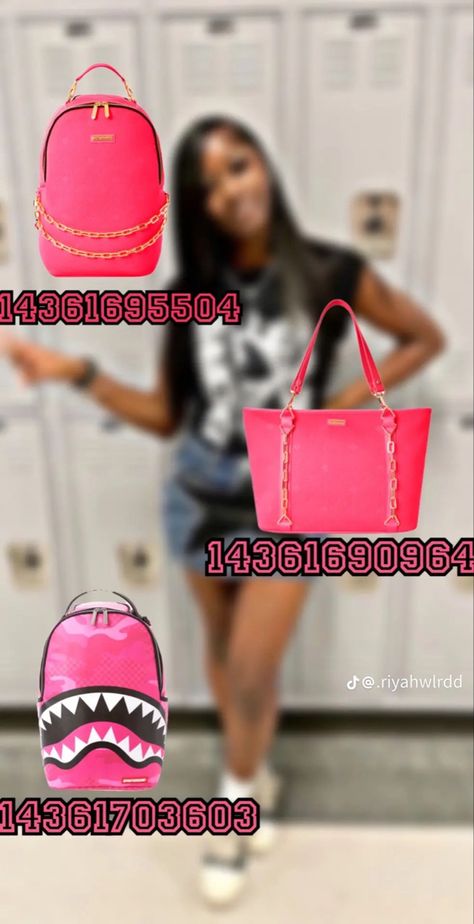 Bloxburg Purse Codes, Purse Decal Bloxburg, Purse Decals, Bloxburg Closet Ideas, Roblox Mansion, Bloxburg Apartment, Sleepover Outfit, Accessories Design Sketch, Bloxburg Decals Codes Aesthetic