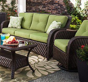 Modern Patio Furniture, Sectional Furniture, Trendy Furniture, Patio Furniture Cushions, Wicker Patio Furniture, Modern Patio, Deck Furniture, Sam's Club, Rattan Furniture