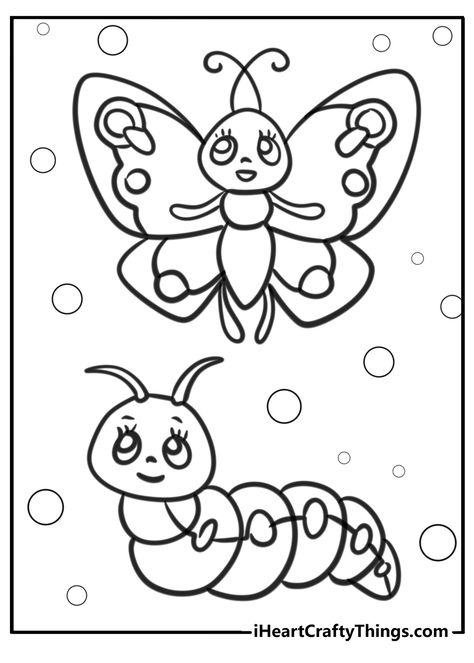 29 Caterpillar Coloring Pages Caterpillar Coloring Page, Cupcake Liner Crafts, Colors For Toddlers, Desert Animals, Ocean Crafts, Animal Crafts For Kids, Paper Plate Crafts, Printable Coloring Sheets, Plate Crafts