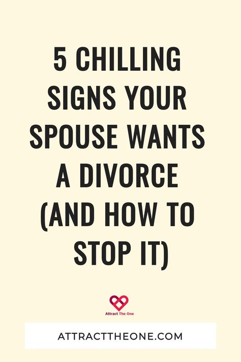 5 Chilling Signs Your Spouse Wants a Divorce (And How To Stop It) Working With Your Spouse, Living Together While Separated, How Do You Know When Its Time To Divorce, When Your Spouse Lies To You, Trial Separation, Husband Wants Divorce, Divorce Signs, I Want A Divorce, Save Your Marriage