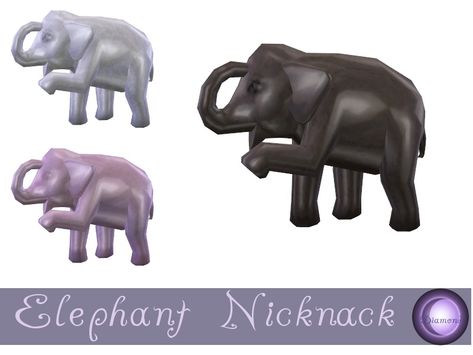 The Sims Resource - Elephant Sculpture Sims 4 Controls, Country Deco, Urban Male, Elephant Home Decor, The Sims 4 Skin, Sims 4 Clutter, Small Elephant, Elephant Sculpture, Elephant Statue