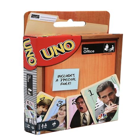 An Office-themed game of Uno that'll fill them with more glee than Pretzel Day. The Americans Tv Show, Adult Game Night, Uno Card, Uno Card Game, Classic Card Games, Office Fan, Card Games For Kids, Character And Setting, Classic Card