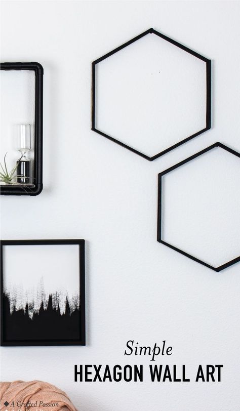 Make this easy hexagon art to display on your wall using coffee stirrers. This DIY honeycomb design inspiration is too cute and simple! #diy #modernart #homedecor Hexagon Art, Diy Honeycomb, Dollar Diy, Quilt Room, Marble Mugs, Coffee Stirrers, Thrifty Thursday, Diy Marble, Diy Headboards