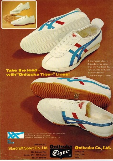 Sneaker Ads, Shoes Ads, Sneaker Lovers, Vintage Trends, Vintage Sneakers, Vintage Classics, Sneaker Dress Shoes, Onitsuka Tiger, Retro Sneakers