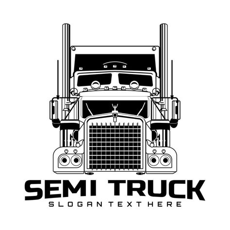 semi truck logo design vector Trucker Tattoo Ideas Semi Trucks, Truck Logo Design Graphics, Truck Logo Design, Trucking Logo Design, Semi Truck Logo Design Ideas, Semi Truck Svg Free, Cartoon Semi Truck, Logo Design Graphics, Truck Logo