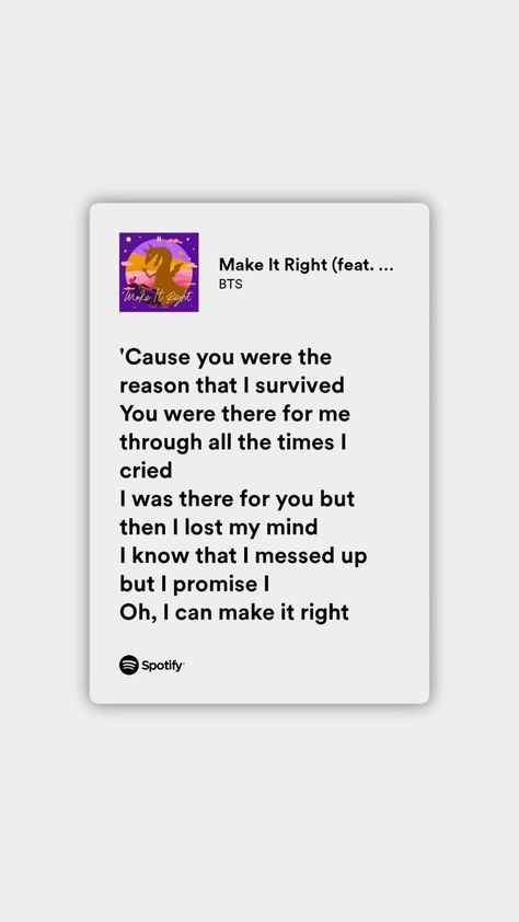 Bts Song Quotes Inspirational, Make It Right Bts Lyrics, Make It Right Lyrics, Bulletproof Lyrics, Bts Song Lyrics Quotes Aesthetic, Make It Right Bts, Pop Music Quotes, Song Aesthetic, Kpop Lyrics