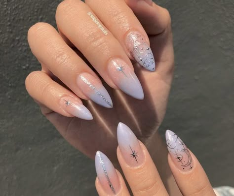 Infinity Nails, January Nails, Swarovski Nails, Homecoming Nails Acrylic, Almond Acrylic Nails, Nails Only, Soft Nails, Instagram Baby, Homecoming Nails