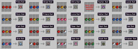 Any one who plays pixelmon will need these recipes Pixelmon Minecraft, Minecraft Recipes, Minecraft Crafting Recipes, Minecraft Food, Master Ball, Arty Ideas, Crafting Recipes, Poke Ball, Minecraft Inspiration