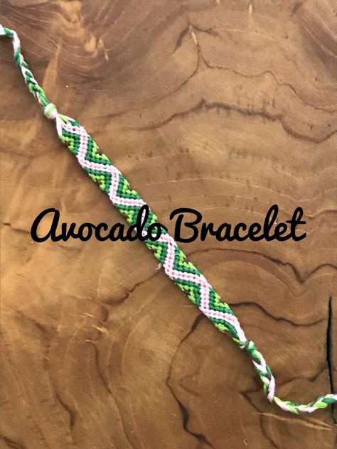 This is a bracelet like no other they are made by hand and made to order. The bracelet has 2 shades of green (for the avocado) brown ( for the pit) and a color of your choice (for the back round). These bracelets are also braided on both ends so you can tie them on and off effortlessly. If you have any questions about this product please don't hesitate to email me. If you decide to buy this product I hope you love it. Avocado Friendship Bracelet, Avocado Bracelet, Bday Gift, Back Round, The Pit, Friendship Bracelet, Bracelet Designs, Shades Of Green, Embroidered Friendship Bracelet