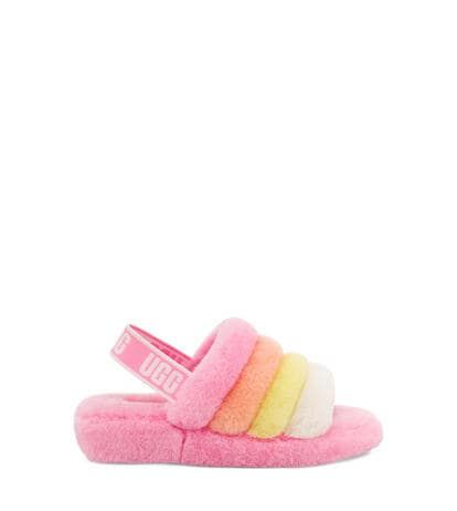 Fluff Yeah Logo Slide Expensive Outfits, Fluff Yeah Slide, Ugg Slides, Ugg Store, Boots Slippers, Outdoor Slippers, Glitter Sneakers, Statement Shoe, Sheepskin Boots