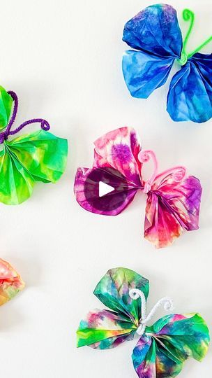 16K views · 271 reactions | Looking for a creative way to tie dye with kids? 🦋✨Check out this tutorial from @mollyferreiro and learn how to create a flutter of vibrant tie-dye butterflies! 

#tiedye #tiedyetechnique #papercrafts #summeractivities #kidscrafts #craftsforkids | TulipColorCrafts | TulipColorCrafts · Original audio Butterfly Tie Dye, Coffee Filter Flowers, Tie Dye Techniques, Paper Butterfly, Butterfly Crafts, Coffee Filter, Craft Activities, Social Studies, Helpful Hints