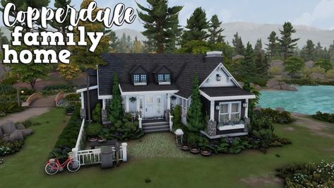 I've built a family home located in Copperdale, on a 20x20 lot, perfect for a little family of four! 🤎 gallery ID: Aneleya Copperdale Family Home, Home The Sims 4, Sims 4 Speed Build, Little Family, Family Of Four, Hello There, The Sims 4, The Sims, Family Home