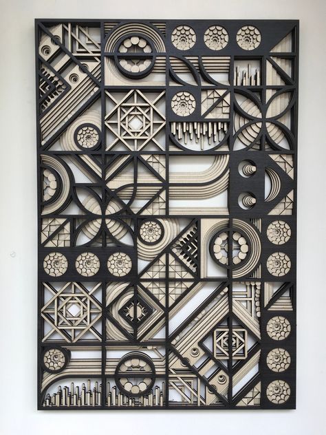 Cardboard Wall Decor, Unique Wall Art Ideas, Mdf Wall Decor, Unusual Wall Art, Wooden Wall Art Decor, Large Wood Wall Art, Mandala Wall Decor, Hang Decor, Wall Material