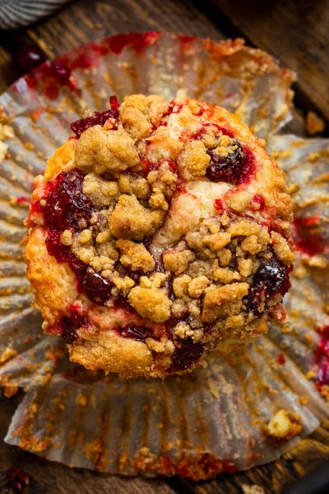 Cranberry Streusel Muffins, Leftover Cranberry Sauce Coffee Cake, Cranberry Sauce Muffins Recipes, Leftover Cranberry Sauce Recipe, Cranberry Sauce Muffins, Cranberry Recipes Dessert, Streusel Topping Recipe, Muffins With Streusel Topping, Oh Sweet Basil