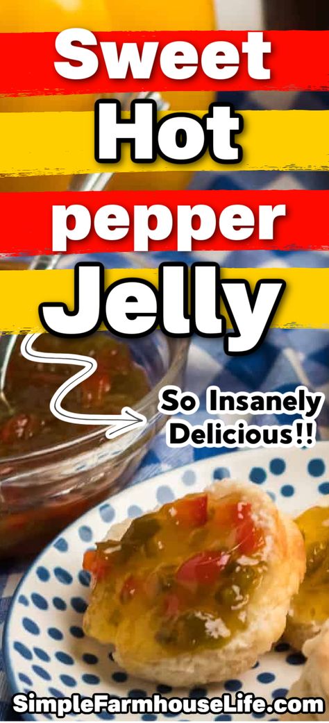 Pepper jelly can be made with a variety of peppers, including jalapenos, habaneros, or bell peppers. The heat level of the jelly can be adjusted by using more or less spicy peppers. Here's how to make the best easy sweet hot pepper jelly at home! Hot Pepper Recipes, Hot Pepper Jelly, Pepper Recipes, Pepper Jelly, Hot Pepper, Peppers Recipes, Bell Peppers, Stuffed Hot Peppers, Stuffed Green Peppers