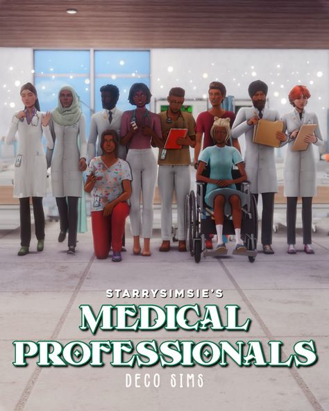 Sims4 Medical Cc, Sims 4 Cc Medical Clutter, Vet Uniform Sims 4, Sims4 Scrubs Cc, Sims 4 Medical Mod, Sims 4 Doctor Poses, Sims Hospital Build, Sims 4 Doctors Office, Sims 4 Deco Sims Cc