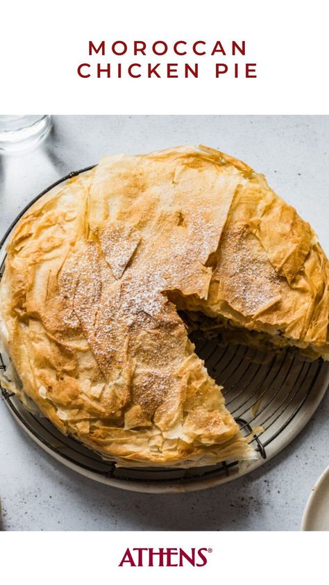 Both savory and sweet, we can't take our eyes off of these pies. #NationalPieDay
Save these recipes now! National Pie Day, Athens Food, Chicken Pie Recipe, Moroccan Recipes, Moroccan Chicken, Classic French Dishes, Pie Day, Chicken Pie, Phyllo Dough