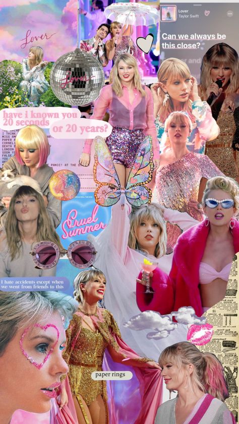 Lover Era Jewelry, Lover Era Aesthetic Outfits, Lover Aesthetic Taylor Swift Outfits, Lover Era Makeup, Lover Era Aesthetic, Taylor Swift Lover, Lover Era, Taylor Swift Lover Scrapbook, Taylor Swift All Eras Collage